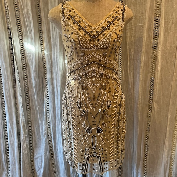 Boston Proper size 6 embellished beaded dress - Picture 1 of 11